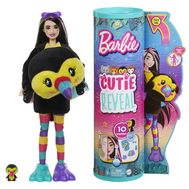MATTEL Barbie - Cutie Reveal - Dschungel Reihe - Tukan 1 MATTEL Barbie - Cutie Reveal - Dschungel Reihe - Tukan