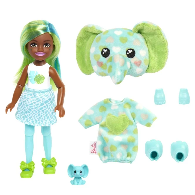 MATTEL Barbie - Cutie Reveal - Dschungel Reihe - Chelsea - Elefant 2 MATTEL Barbie - Cutie Reveal - Dschungel Reihe - Chelsea - Elefant – Bild 2
