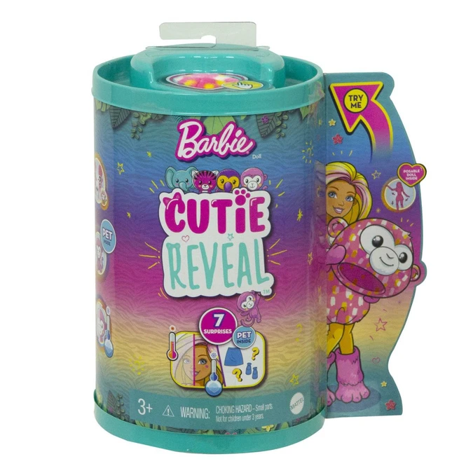 MATTEL Barbie - Cutie Reveal - Dschungel Reihe - Chelsea - Affe 7 MATTEL Barbie - Cutie Reveal - Dschungel Reihe - Chelsea - Affe – Bild 7