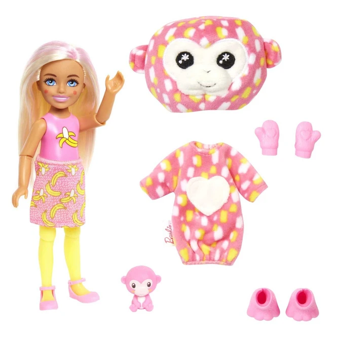 MATTEL Barbie - Cutie Reveal - Dschungel Reihe - Chelsea - Affe 2 MATTEL Barbie - Cutie Reveal - Dschungel Reihe - Chelsea - Affe – Bild 2