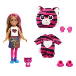 MATTEL Barbie - Cutie Reveal - Dschungel Reihe - Chelsea - Tiger 11 MATTEL Barbie - Cutie Reveal - Dschungel Reihe - Chelsea - Tiger -Kinderspielzeug Verkauf 249510 194735106745 Mattel Barbie Tiger 66