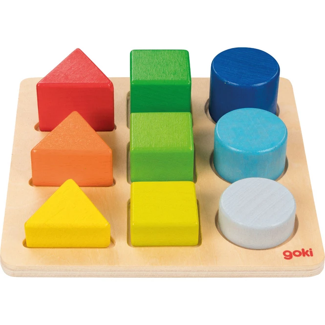 GOKI - Farben - Und Formensortierbrett - 9 Teile 1 GOKI - Farben - Und Formensortierbrett - 9 Teile