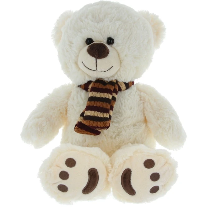 Besttoy - Plüsch-Bär Mit Schal - Weiß - Ca. 30 Cm 1 Besttoy - Plüsch-Bär Mit Schal - Weiß - Ca. 30 Cm