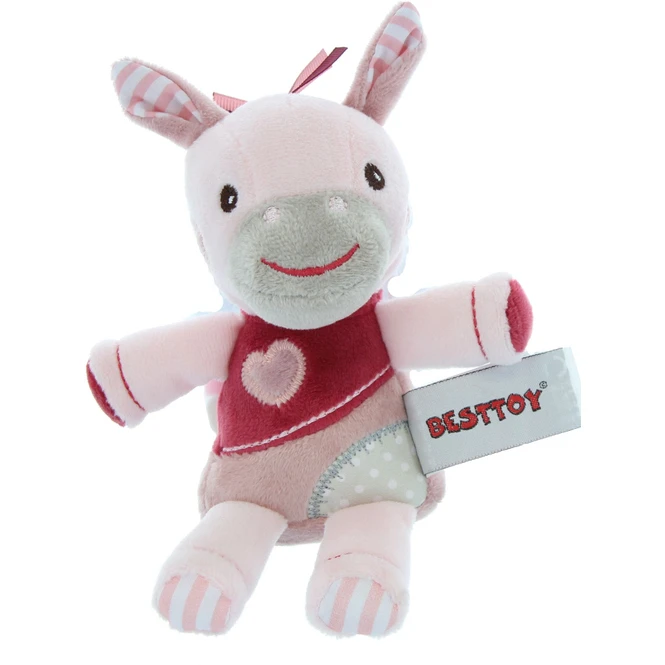 Besttoy - Plüsch Pferd - Rosa 1 Besttoy - Plüsch Pferd - Rosa
