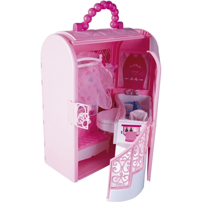 Besttoy - Schlafzimmer Und Bad Für Modepuppen - Tragbar 2 Besttoy - Schlafzimmer Und Bad Für Modepuppen - Tragbar – Bild 2