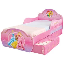 Disney Princess - Kinderbett Mit Stauraum - Ca. 70 X 140 Cm