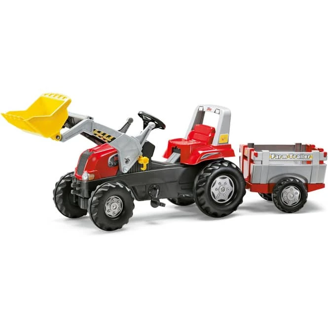 ROLLY TOYS Trettraktor Mit Frontlader - RollyJunior RT - Rot 1 ROLLY TOYS Trettraktor Mit Frontlader - RollyJunior RT - Rot
