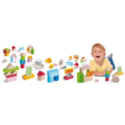 Eichhorn Colour Holzbausteine 50tlg. 9 Eichhorn Colour Holzbausteine 50tlg. -Kinderspielzeug Verkauf 88621 4003046022261 eich color holzbausteine1