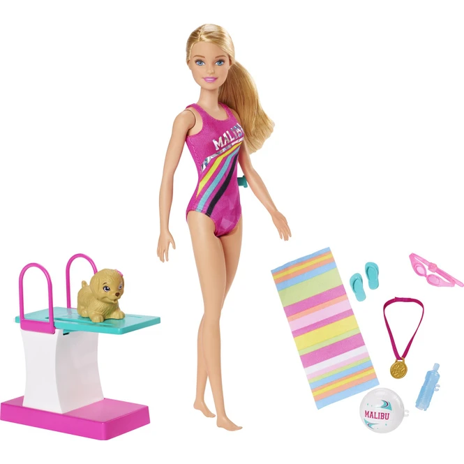 MATTEL Barbie - Schwimmerin - Spielset Mit Modepuppe 5 MATTEL Barbie - Schwimmerin - Spielset Mit Modepuppe – Bild 5
