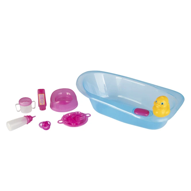 Puppenset - Badewanne Und Zubehör - 43 Cm - 1 Set 2 Puppenset - Badewanne Und Zubehör - 43 Cm - 1 Set – Bild 2