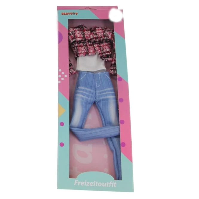 Besttoy - Modepuppen-Freizeitkleidung - Jeans Mit Blazer 1 Besttoy - Modepuppen-Freizeitkleidung - Jeans Mit Blazer